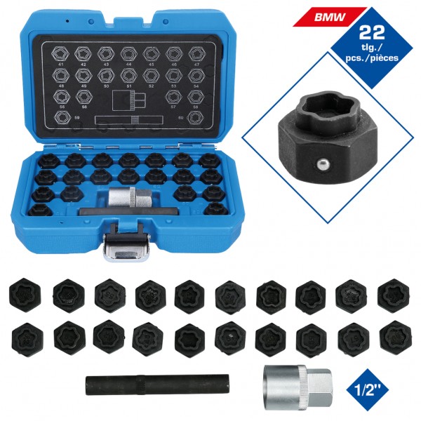 Brilliant Tools BT691050 Sortiment poistných skrutiek, pre BMW, 22-dielna